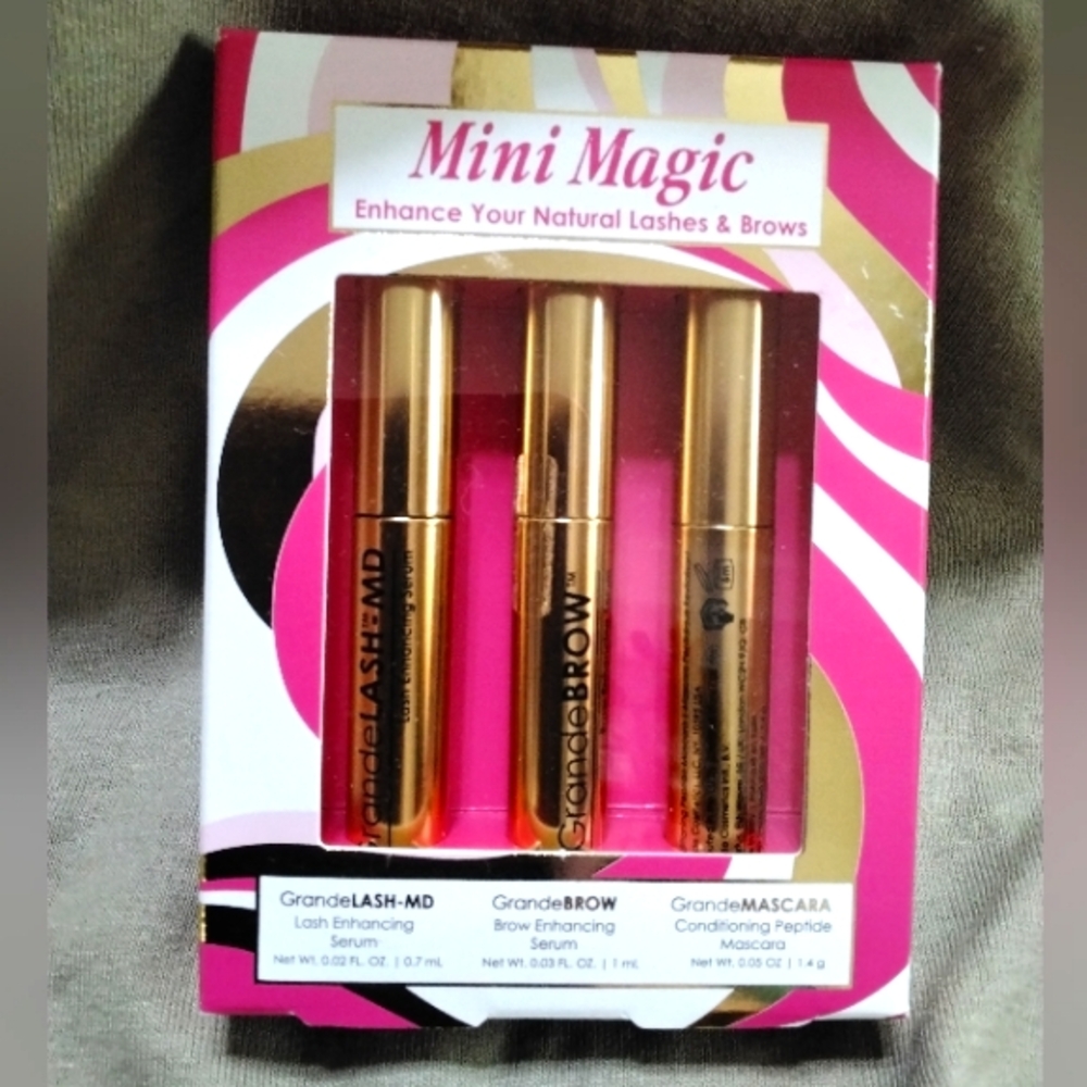 Grande Cosmetics Mini Magic Lash & Brow Enhancing Set - Gold